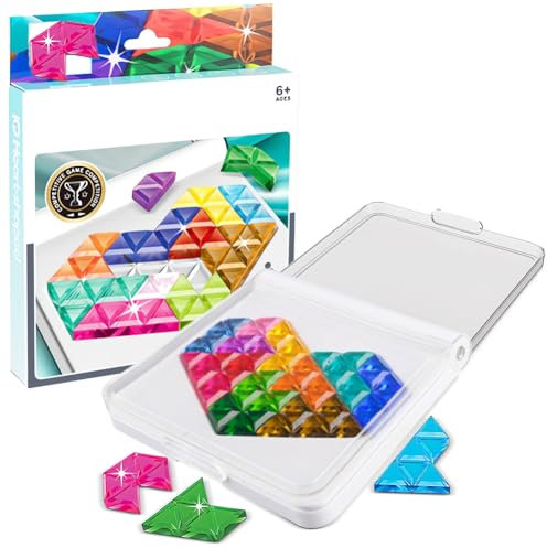 Puzzle Heart Puzzle, IQ & Love Toy Model Kit Party Geometry Logic Game, Assorted Colours Educational Toys to Relieve Stress Kids Adults, Montessori Educational Gift for Kids & Adults
