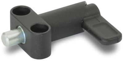 Ganter Normelemente | Rastriegel | Drehriegel | Türriegel - GN 612.9-6-10-16-SW | Bolzen ⌀6x10mm