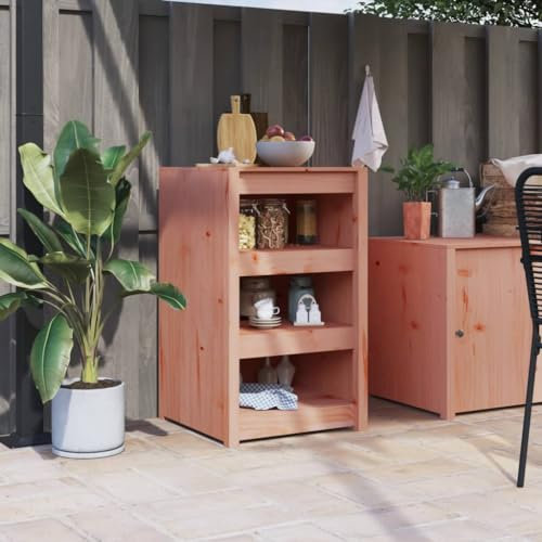 Xichuzi Outdoor-Küchenschrank 55x55x92 cm Massivholz Douglasie, Outdoor Küche, Grilltisch, Pflanztisch, Outdoor Schrank, Outdoorküche, Sideboard Küche - 832344