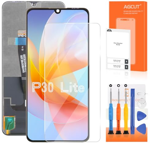 LCD für Huawei P30 Lite MAR-LX1M Ersatz für Huawei P30 Lite MAR-AL00, MAR-TL00, MAR-LX2 Display Touchscreen Digitizer Montage mit Werkzeugen Set (6,15 Zoll, Schwarz ohne Rahmen)