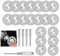 25 Pcs Discs for Dr emel Diamond Cutting Discs for Dre mel Cutting Discs, Rotary Tool Dia mond Cutting Disc, Mini Diam ond Cutting Disc, with 4 Pcs 3 mm Mandrel and 2 Pcs Cross Screwdriver
