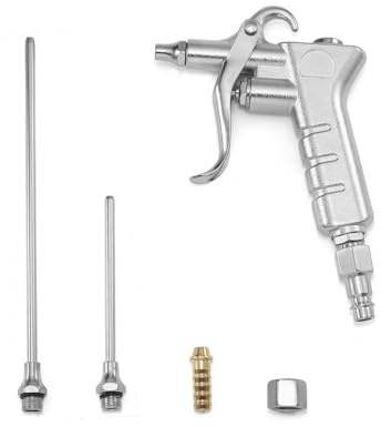 Druckluft-Ausblaspistole | mit 3 Düsen 15-80-160mm | Luftdruckpistole, die sich zum Säubern und Ausblasen von Hohlräumen und ähnlichen Orten eignet.