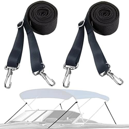 Correas ajustables para Bimini para tapas de barco con ganchos a presión para uso marino (sin accesorios)