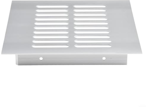 Rejilla de ventilación de aluminio para puerta de baño y gabinete de ordenador (150 x 150 mm)