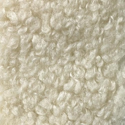 Vayliro 1 Yard Teddy Samtstoff Breit 160 cm Verdickter Teddy Stoff Dekostoffe Plüschstoff Bastelstoffe Bekleidungsstoffe für DIY Nähen Handwerk Kleidung Spielzeug Heimdekoration,Beige B