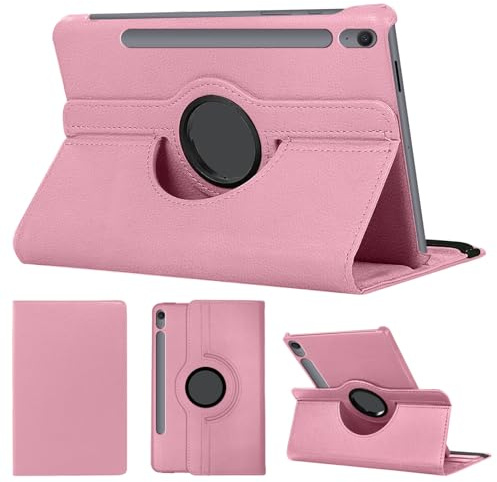 SWEIMEN Étui Rotatif pour Samsung Galaxy Tab S10 Lite / S10 FE 10.9 2025/ S9 FE 10.9 /S9 Tablette Housse de Protection avec Réveil Automatique Rotation Coque