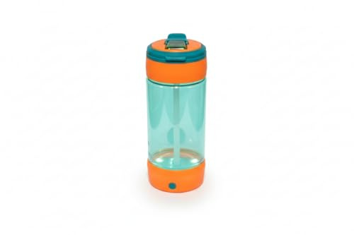 HOX COOL GEAR Orange Pop Light-Up Bottle – 480 ml | BPA-Free, Leak-Proof, Battery-Powered LED Lights, Flip-Top Lid, Fun Glow Bottle for Kids, School & Travel