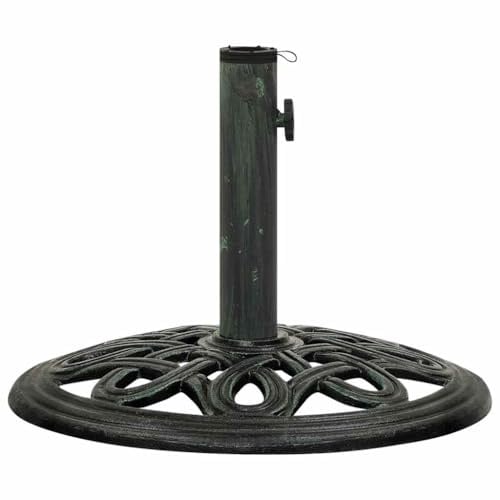 Genérico Base de sombrilla de Hierro Fundido Verde 40x40x32 cm,Casa y jardín,Jardín,Artículos de Exterior,Accesorios para sombrillas,Bases para sombrillas,Verde,9.4 kg,317765