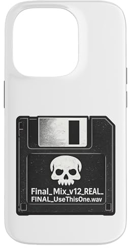 Hülle für iPhone 14 Pro Lustiger Final Mix File Witz