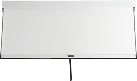 BERLINLODGE Seitenwand für Pergola 3x3m | HxB 205x270cm | Pavillon Rollo Ersatzseitenwand | Weiß | Stoff/Textil sturmfest