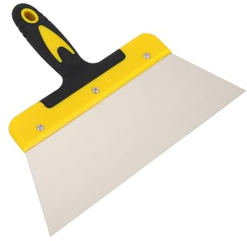 Spatule en acier inoxydable pour enduit et nettoyage, outil de raclage et de finition pour travaux domestiques, rénovation et entretien des surfaces (L: 30cm)