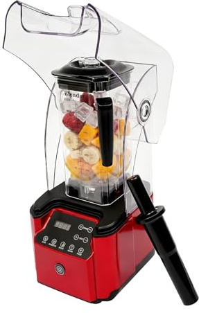 Mixeur sur pied de 2200 W, capacité de 2,2 l, blender silencieux, mixeur intelligent haute performance, broyeur de glace, mixeur de cuisine avec couvercle d'insonorisation