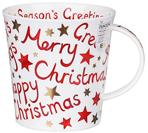 Christmas Greetings Cairngorm Shape Mug