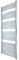 500mm (w) x 1600mm (h) Curved Chrome Towel Rail, Horizontal Bar Thickness: 22mm, Bar pattern:4 + 5 + 6 +7 10