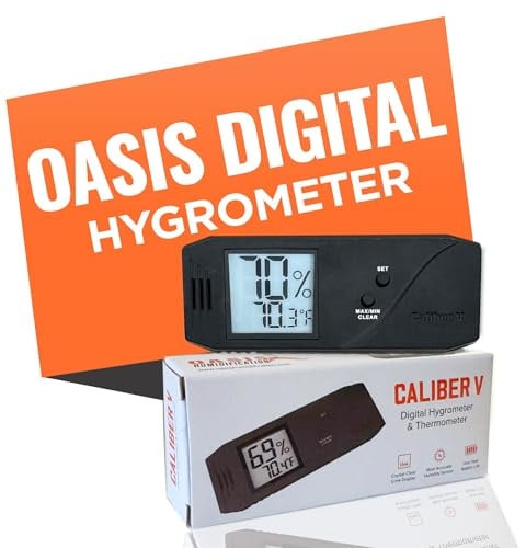 Cigar Oasis Caliber IV Digital Hygromter Black