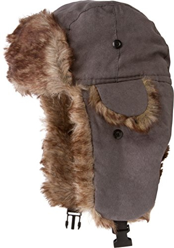 Sakkas 20C Morgan Unisex-Pelz-Trooper Hut - Grau