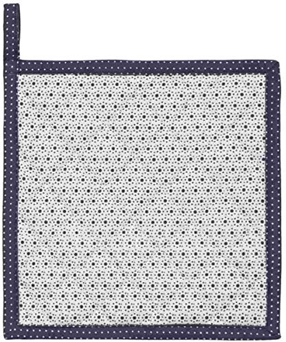 Clayre & Eef DOT45BL Dotted 1 Topflappen blau ca. 20 x 20 cm