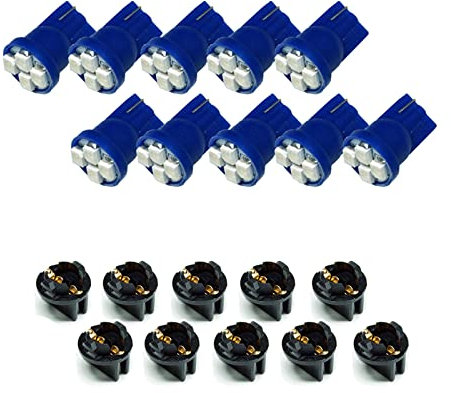 PA Lot de 10 ampoules LED T10 168 194 pour tableau de bord 12 V