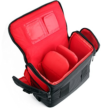 K-S-Trade Qualitativ & Innovativ Panasonic Lumix DMC-G81 Kameratasche Fototasche Schultertasche Zubehör Tasche Einteilbare Trennwänden Für