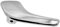 Twowinds - Poignée Intérieure Compatible avec Opel Corsa D (2006-2014) - Porte Avant ou Arrière Gauche - 136044-13297813 - Poignée Portière - Argent Chromé
