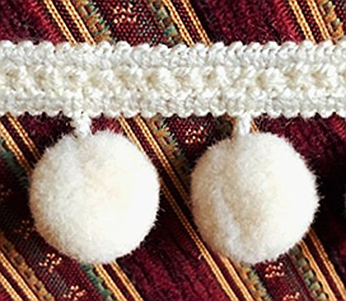 Mosel Avenue Art & Gobelin Studio (DE) ab 5m Bommelborte Breite 4 cm Ø2 cm Farbe ecru Pompons Pompon Deko Borte Shabby Chic
