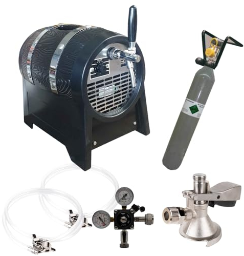 GASTROBEDARF WESTERBARKEY Zapfanlage Bierfassform 60l/h Komplettset 500g Co², Uhr, Schläuche, Keg Hahn