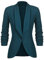UNibelle Giacca da Donna Elegante Sportiva Lunga Giacca da Lavoro Manica 3/4 Giacca Lunga Festiva Slim Fit Estiva Verde Scuro M