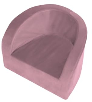 MISIOO Velvet Kindersessel - Sessel aus Schaumstoff - Samt Kindersofa - Kinderzimmer Möbel - Kindermöbel - Elegant Mini-Sessel - Licht Kinderstuhl - Lila
