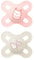 MAM Original Start Succhietto 0-2 Mesi (Set da 2), Ciuccio MAM 0-2 mesi con tettarella ortodontica in silicone, Kit da 2 accessori neonato con porta ciuccio sterilizzatore, Rosa/Neutro