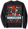 NAMASLEIGH Ugly Christmas Sweater Meme Santa Claus Yoga Sweatshirt