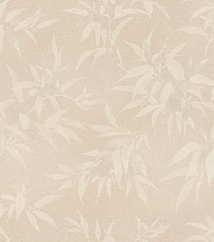 Rasch Tapeten Vliestapete (Botanical) Beige creme 10,05 m x 0,53 m Kimono 409758