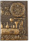 YHH Leder Tagebuch Din A5 Liniert, Vintage Notizbuch Liniert Hardcover Geprägte Reisetagebuch zum selberschreiben 200 Seiten, Journal Notebook Ideen für Erwachsene Kinder Freund, 3D Zeitzug Bronze