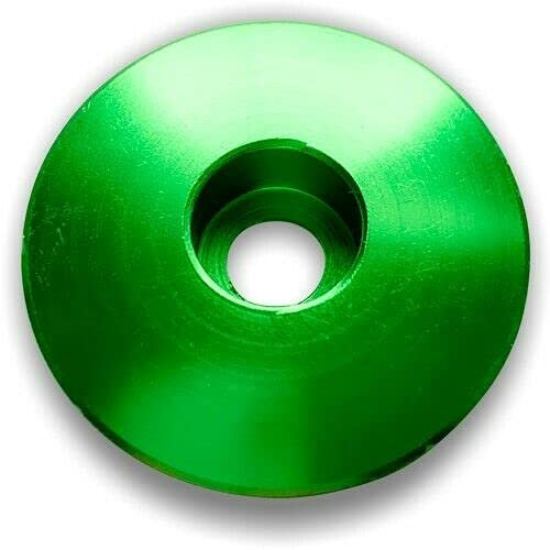 GreVeloro® Ahead Kappe farbig bunt Color Fahrrad Vorbaudurchmesser 1 1/8 Zoll Steuersatz Aluminium Abdeckkappe (Gruen)