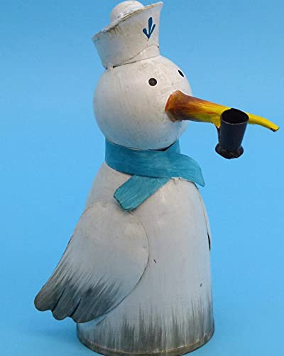 Pommerntraum ® | Zaunfigur Zaunhocker Pfostenhocker Pfostenfigur Dekofigur Gartendekoration Möwe Vogel Vögel (Möwe 3)