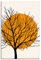 ARTLAND Wanddeko Leinwand Bilder Wandbild 60x90 cm Minimalismus Sonne Baum Silhouette U3WH