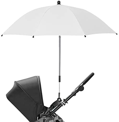 SHAIRMB Kinderwagen-Sonnenschirm für Buggys, Kinderwagen, Sonnenschirme und Sonnenschutz, Kinderwagen-Sonnenschutz mit 360° verstellbarem Clip, für Kinderwagen und Buggys