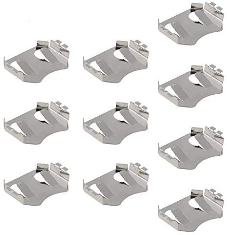 BAIRU 10Pcs SMT- SMD Button Coins Cell CR2032 Battery Holder, CR2032 Batter Holder TBH-CR2032-M04 Holder Socket