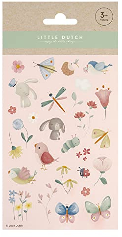 Little Dutch 100728 Aufkleber/Sticker - Flowers & Butterflies