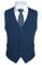 HISDERN Anzugweste Navy Blau Herren Elegant Hochzeit Weste Anzug Klassische Einfarbig Businessweste Formelle Smoking Anzugwesten mit Taschen XXL