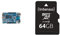 PINE64 PA642GB Zentralprozessor (2GB, 2X USB Hosts, 4K HDMI Output, Quadcore 64-Bit A53 Processor) & Intenso microSDXC 64GB Class 10 Speicherkarte inkl. SD-Adapter, schwarz