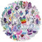 AUCEKO 50 Stück Kristall Aufkleber Pack Crystal Sticker Set wasserdichte Vinyl Sticker für Laptop Kinder Autos Motorrad Fahrrad Skateboard Gepäck Koffer Computer Aufkleber Graffiti Decal