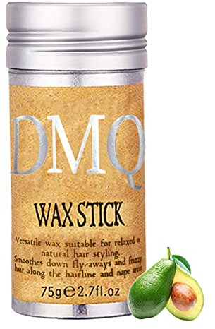 DMQ Hair Wax Stick,Styling Wax for Smooth Wigs,Hair Finishing Stick Edge Control Anti-Frizz Non-greasy Hair Pomade Stick for Fly Away and Edge Frizz Hair,2.7 Oz