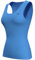 Lo.gas Fahrradtrikot Damen äRmellos,Radtrikot Atmungsaktiv Rennrad Trikot Fahrradshirt Mountainbike Frauen Sport Shirts FüR Damen Tank Top 4 Taschen Blau S