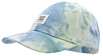 maximo Good Vibes Tie Dye Kindercap Basecap Baseballcap Cap (51 cm - grün-blau)