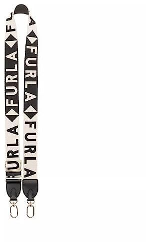 FURLA Nastro Logato Fiona Shoulder Strap Nero Perla