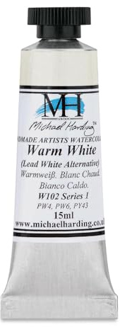 Michael Harding Professional Watercolors - 15ml Tubes (Warm White)