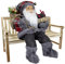 Christmas Paradise Sitzender Weihnachtsmann 45cm Deko-Figur Kantenhocker Santa Nikolaus (Modell Finn)