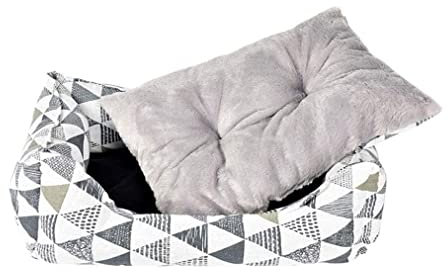 Hundekorb Hundebett Katzenbett Hundesofa Square Arctic Velvet Haustierbett Herbst Und Winter Warme Katzen-Hundebetten Klein Und Mittelgroß Für Haustier-Katzen-Hundebett-Zwinger Hundekörbchen Haustierb