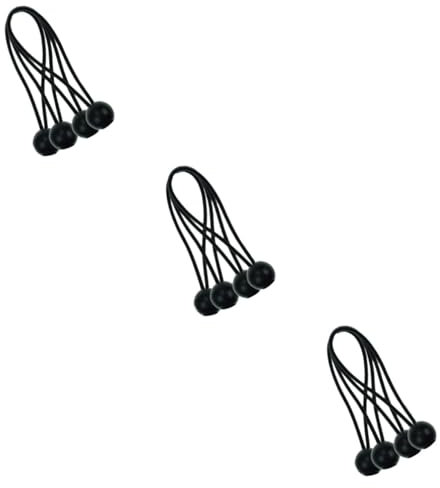 VILLCASE Elastisch 75 STK Hüpfring Mit Ball Camping Zubehör Baldachin Spanngurt Kugelkopf- -Seil Campingzubehör Elastisches -Kabel Seil Für Camping Zelt Emulsion Trampolin Fitness