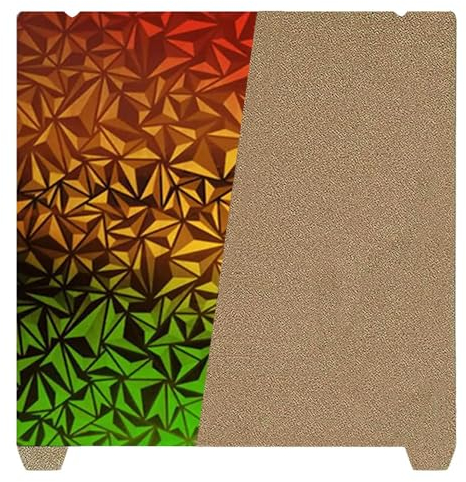 HysiPrui 3D Drucker Chameleon Bauplatte Doppelseitiges strukturiertes PEI und PEO Blatt für Gradient Abnehmbare beheizte Bettmatte für Ender 3 V3 SE/Ender 3 V3 KE/CR10-SE/K1 235x235mm